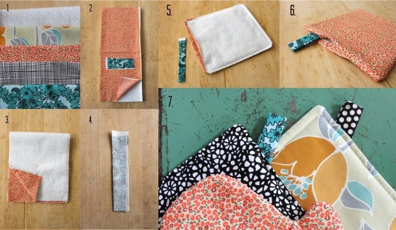 Квадратная прихватка своими руками