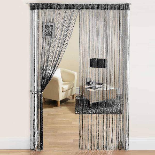 Шторы кисея в интерьере вместо дверей Как повесить нитяные шторы своими руками