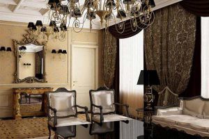 гостиная в бежевых тонах фото 43