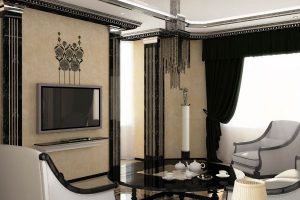 гостиная в бежевых тонах фото 53