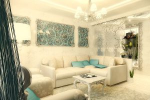 гостиная в бежевых тонах фото 54