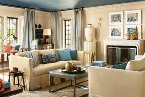 гостиная в бежевых тонах фото 64