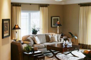 гостиная в бежевых тонах фото 65