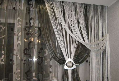 красиво повешенный муслин