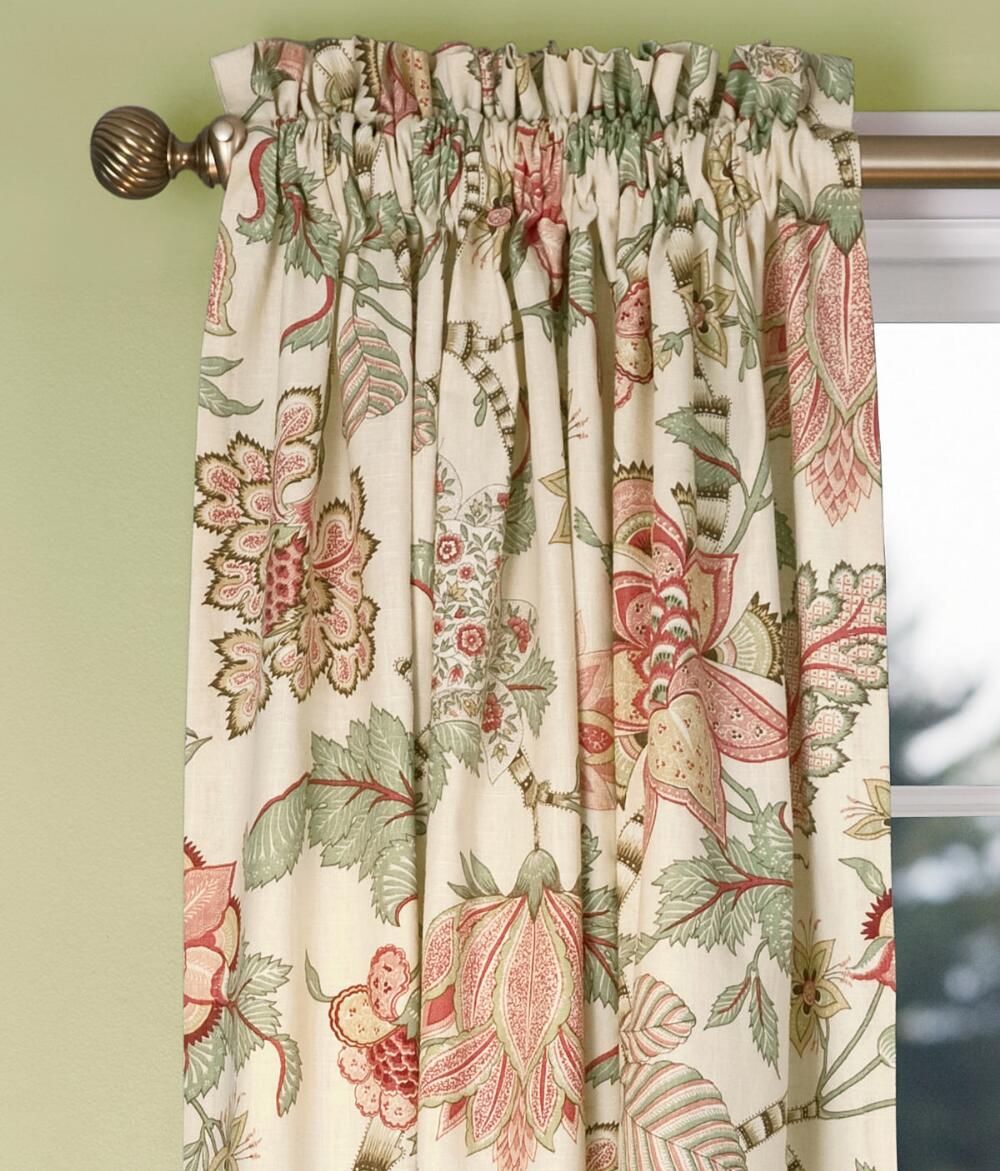 Цветочный принт на шторах