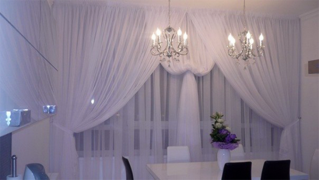 белая вуаль тюль