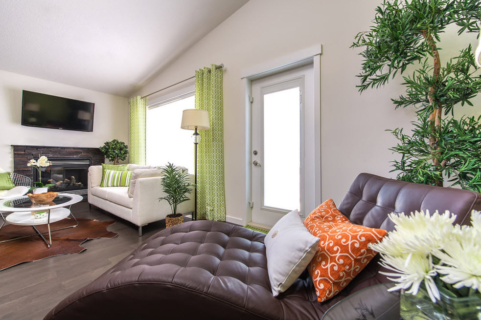 Светло-зеленые шторы