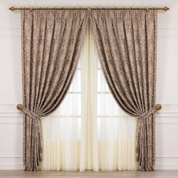 Молочные шторы - фото примеров использования в оформлении дизайна интерьера