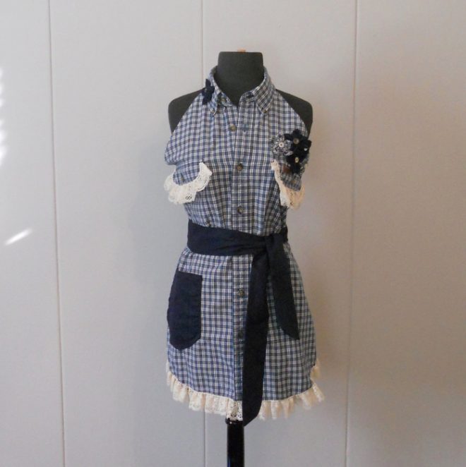 Фартук из мужской рубашки