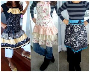 Фасоны кухонного фартука