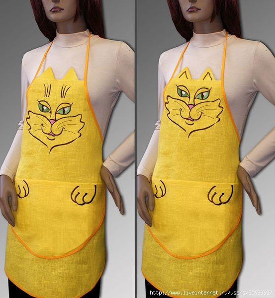 Фасон кухонного фартука