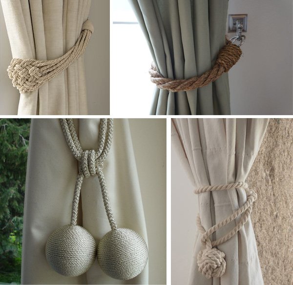Подхваты для штор своими руками