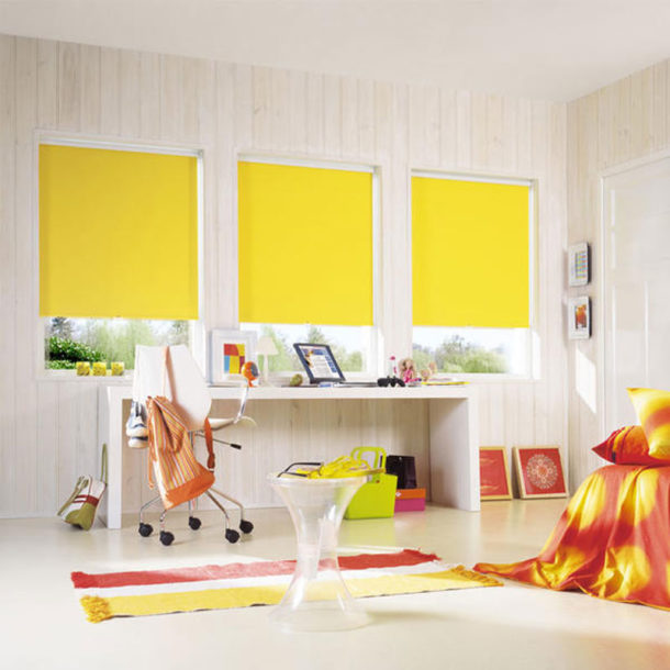 Яркие и компактные рольшторы в детской Яркие и компактные рольшторы в детской