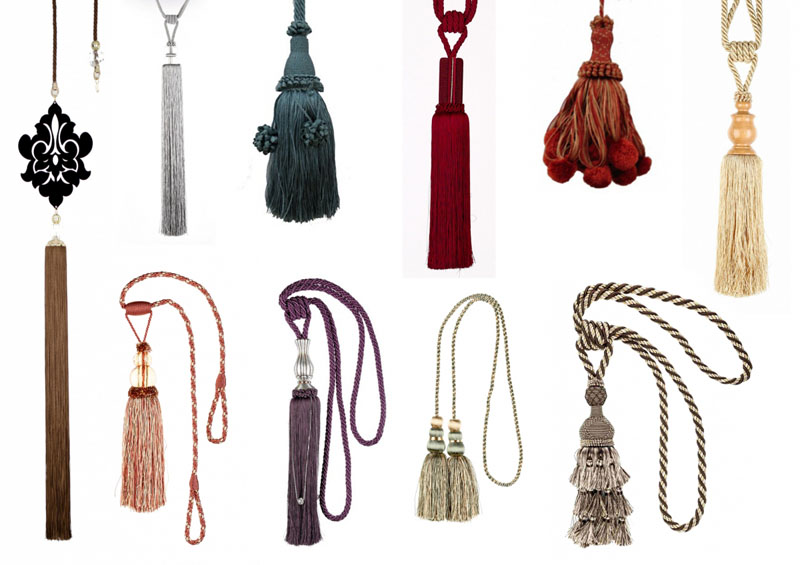 Широкий ассортимент позволит вписать подвязки в любой стиль квартиры Широкий ассортимент позволит вписать подвязки в любой стиль квартиры