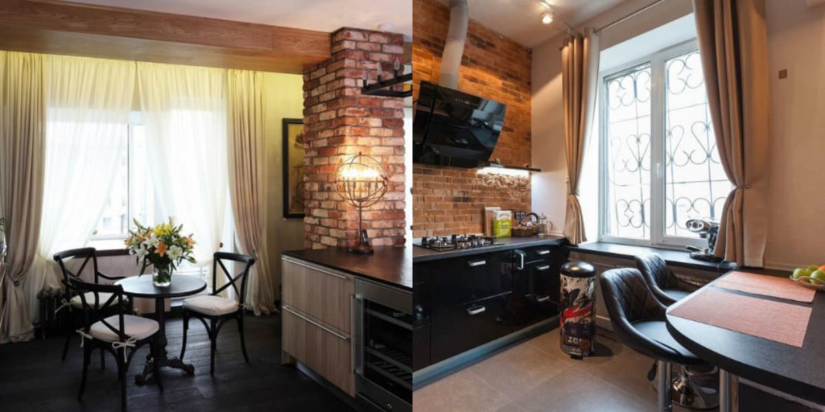 Шторы в стиле лофт: варианты на люверсах