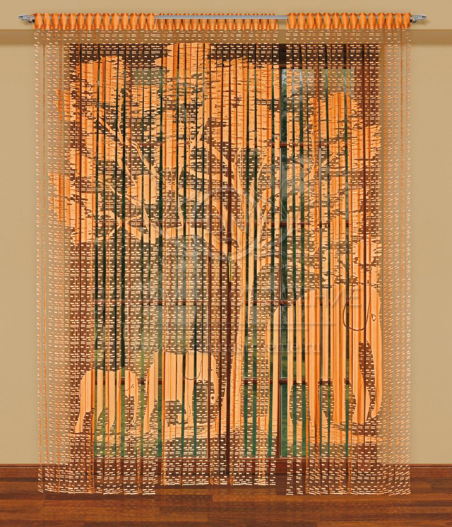 нитяные шторы лапша