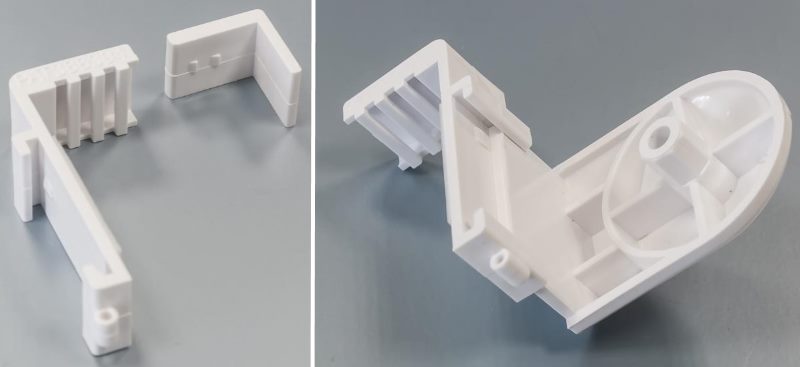 Пластиковые кронштейны для закрепления рулонной шторы на подвижной створке