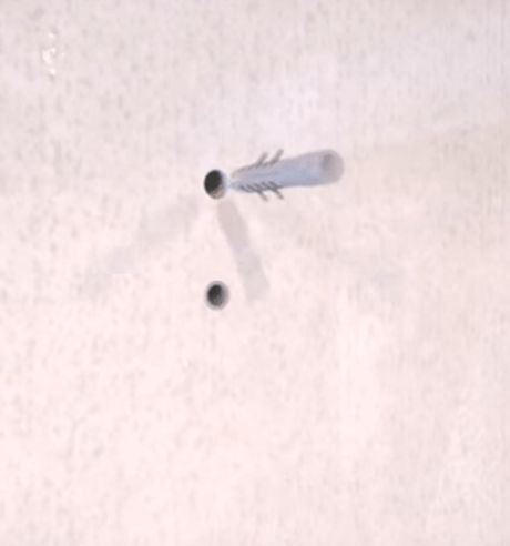 Установка дюбелей