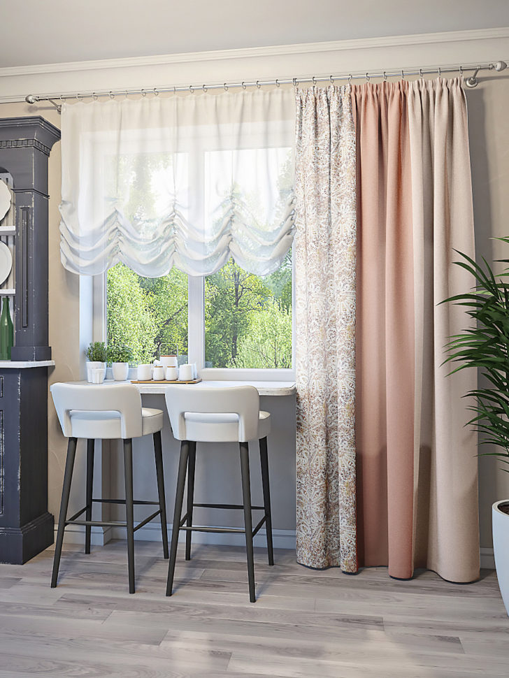 легкие шторы в интерьере
