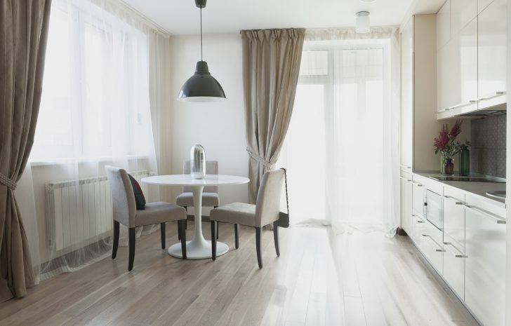 легкие шторы в интерьере