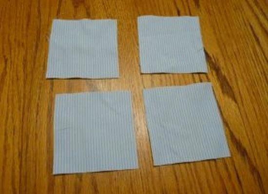 Берем кусочки другого материала