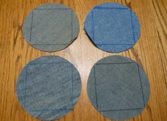 Чертим квадрат с другой стороны