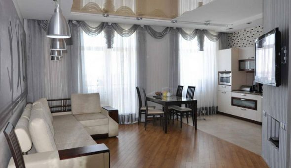 Шторы в квартиру-студию