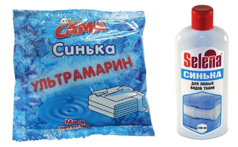 Синька для подкрашивания серой тюли в домашних условиях