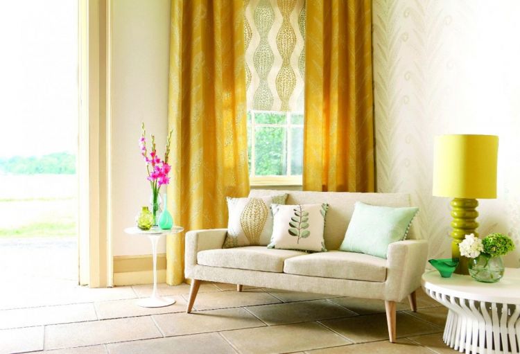 Желтые шторы - фото идеальных примеров необычных сочетаний и стильных идей применения