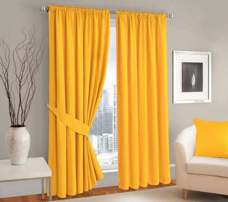 Желтые шторы - фото идеальных примеров необычных сочетаний и стильных идей применения