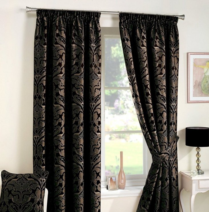 Темные шторы - фото лучших идей и новинок дизайна