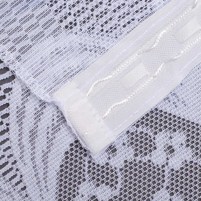 как пришить ленту к тюлю