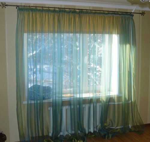 Как повесить тюль из органзы