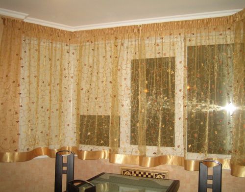 Как повесить тюль из органзы