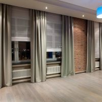 Шторы в лофт интерьере: правила выбора цвета