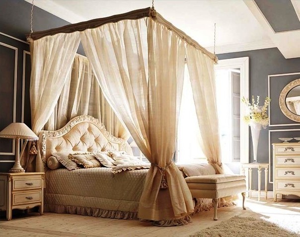 Как сделать балдахин над кроватью. Идеи оформления (43 фото)