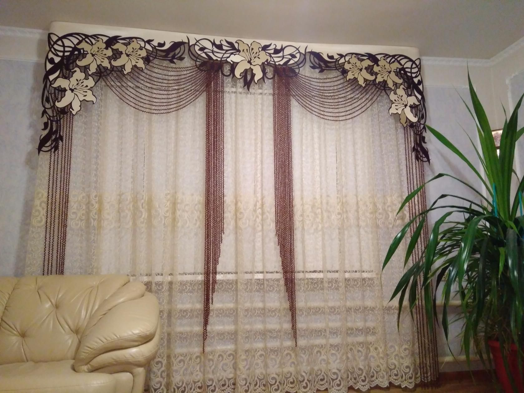 сшить ажурный ламбрекен