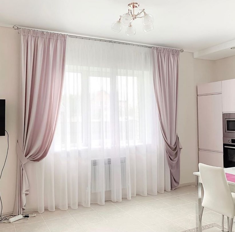 Тюль для зала 2023 года - фото новинок в современном стиле тюли с шторами и без