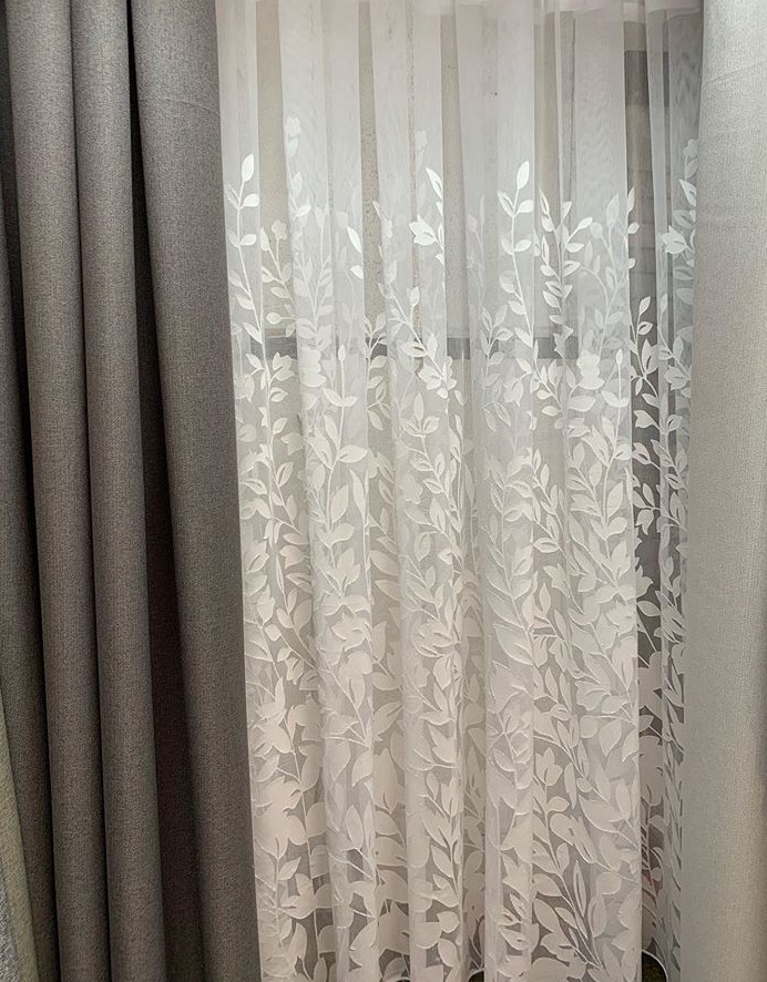 Тюль для зала 2023 года - фото новинок в современном стиле тюли с шторами и без