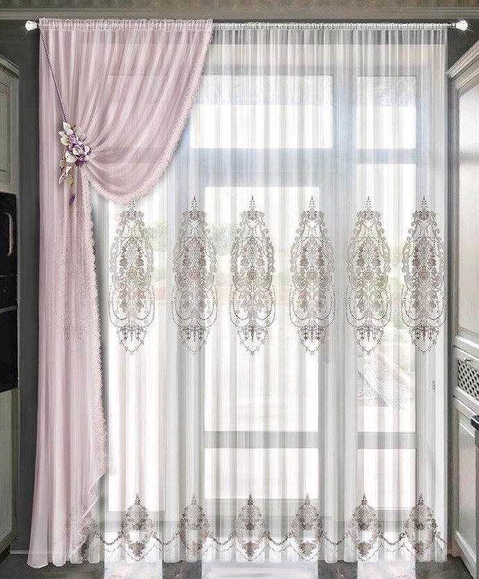 Тюль для зала 2023 года - фото новинок в современном стиле тюли с шторами и без