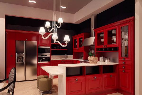 Бордовые абажуры из стекла или пластика идеально подходят для интерьеров в романтическом или торжественном стиле.