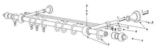 Установка карнизов для штор