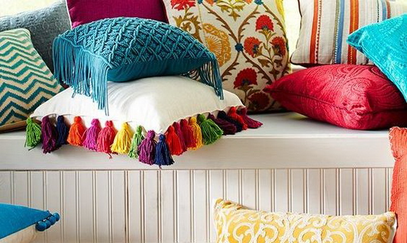 Подушки для дивана своими руками (100 фото)