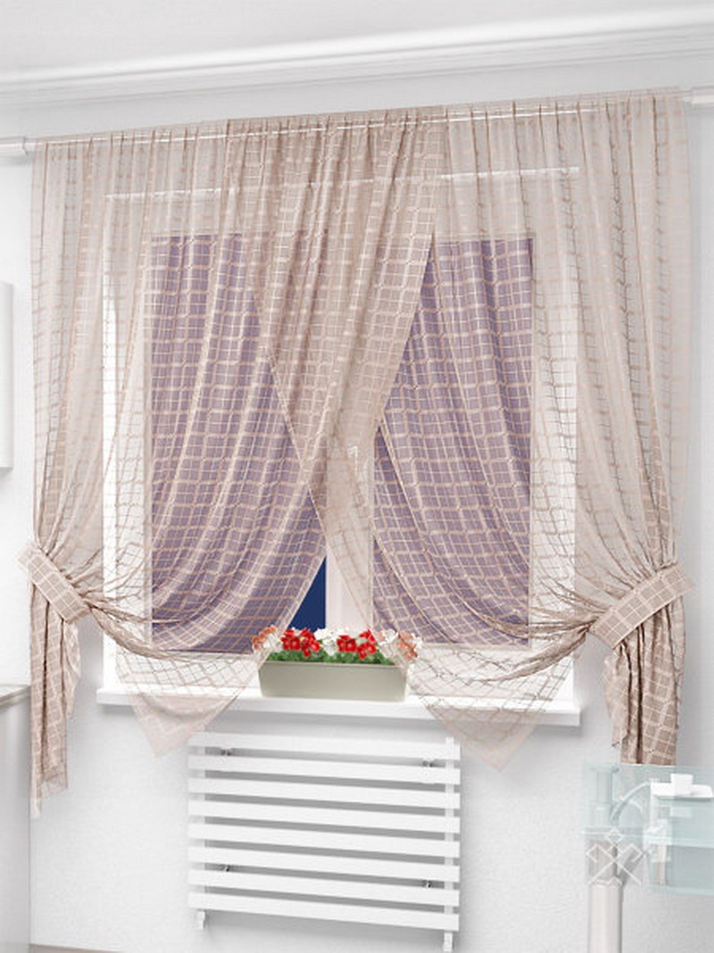 Тюль без штор в интерьере зала — новинки 2022 года и советы по выбору