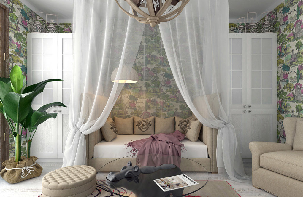 балдахин над диваном