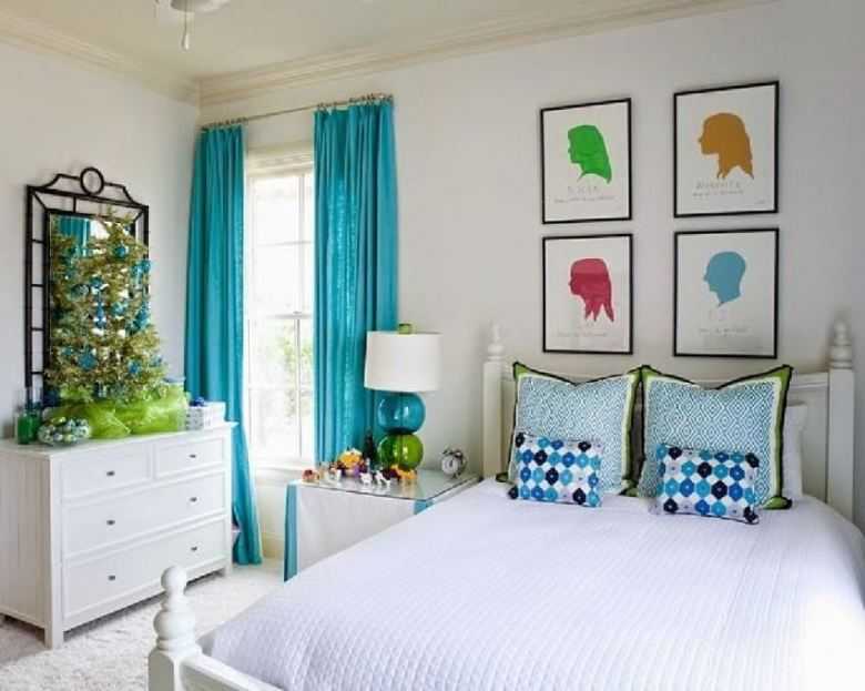 Бирюзовый цвет в интерьере: сочетания с другими цветами, идеи оформления для гостиной, спальни, кухни