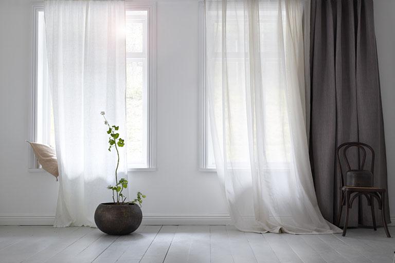 Сочетание со шторами