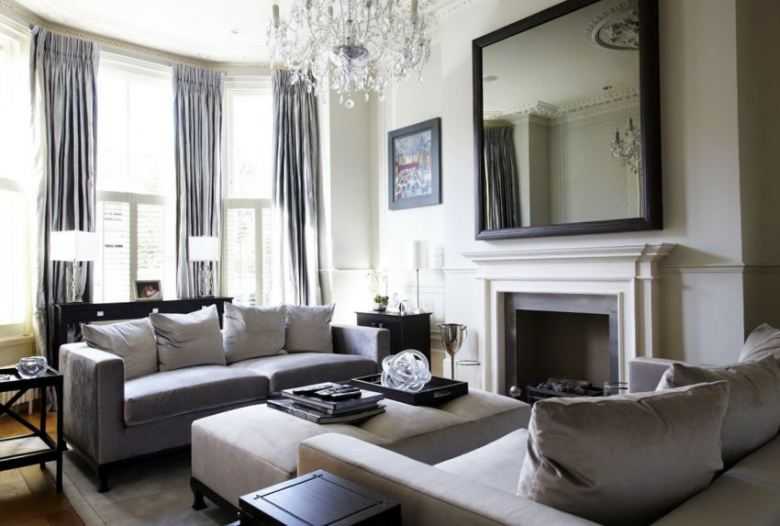 Серые шторы - фото красивого дизайна и удачного сочетания в интерьере