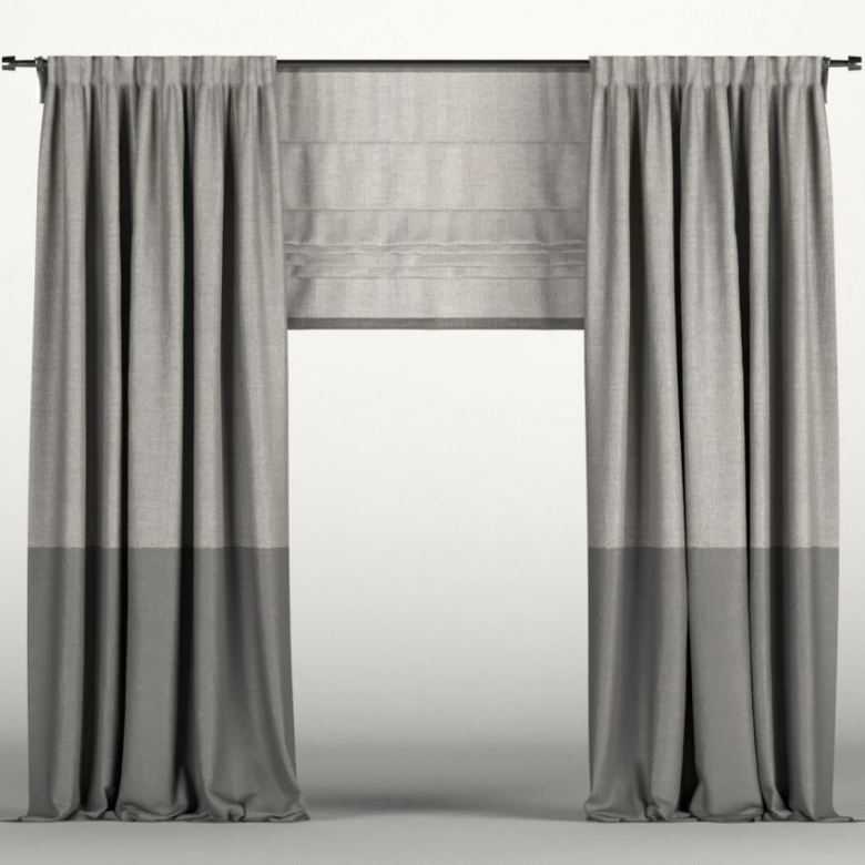 Серые шторы - фото красивого дизайна и удачного сочетания в интерьере