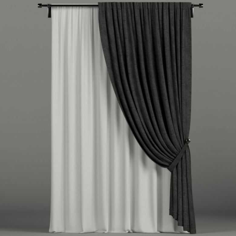 Серые шторы - фото красивого дизайна и удачного сочетания в интерьере